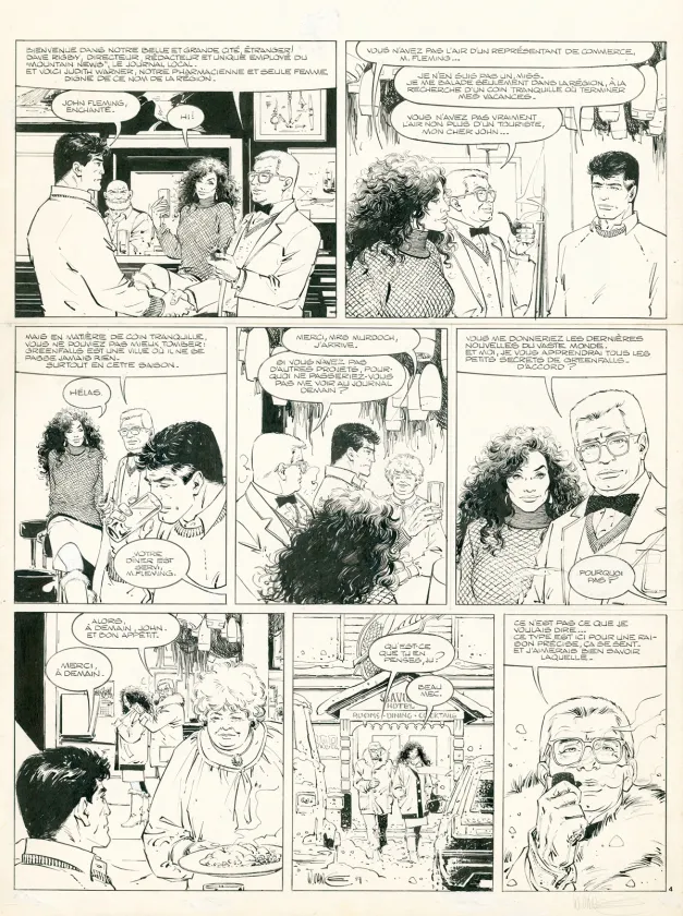 Planche noir et blanc, XIII, Le Dossier Jason Fly (T.6), William Vance