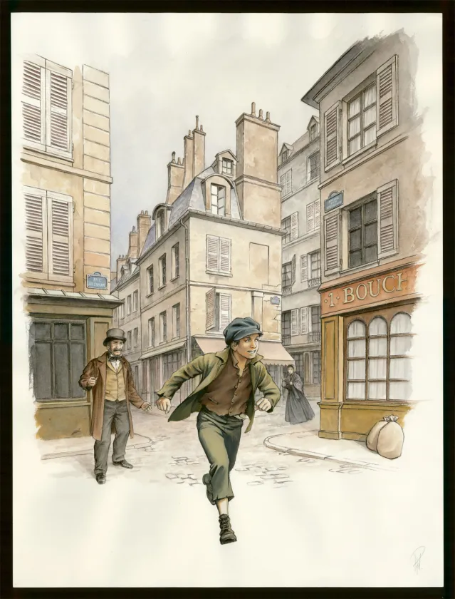 Colored illustration, Laurent Paturaud