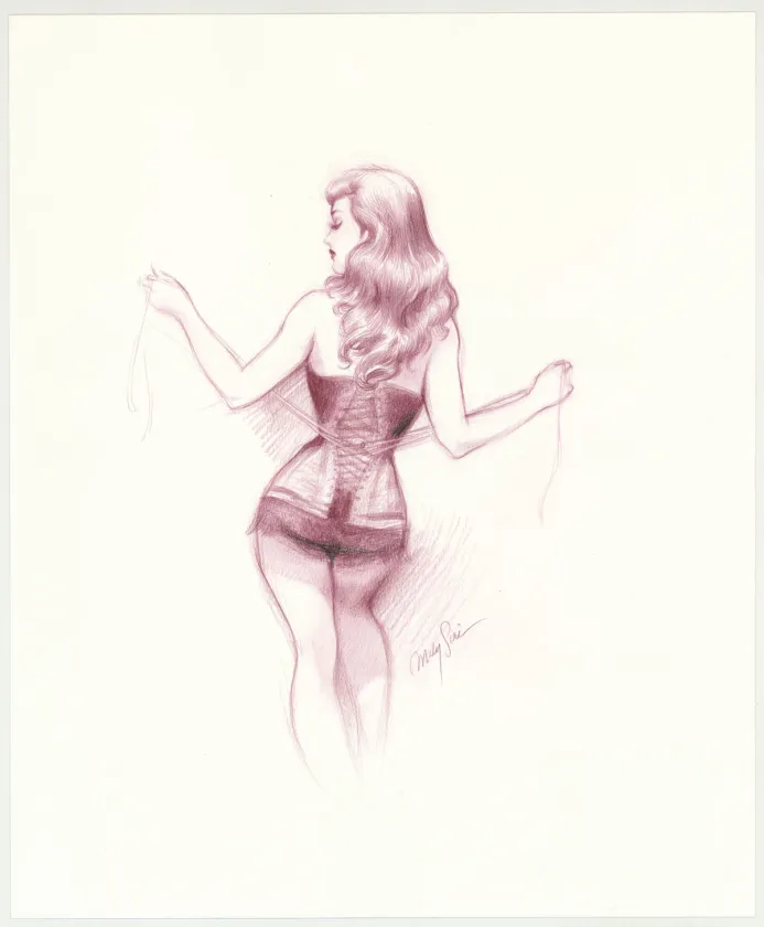 Illustration couleur, Pin-up Art, Maly Siri