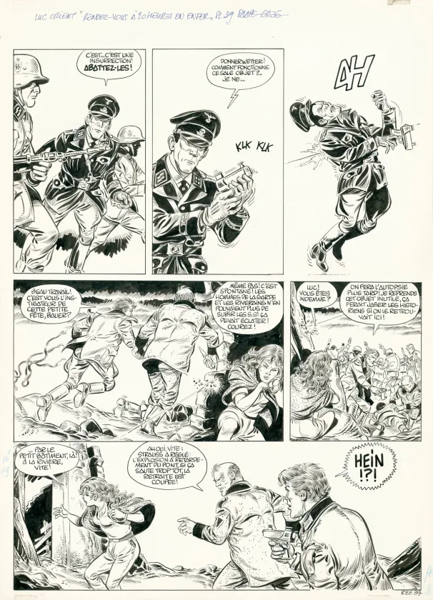 Planche noir et blanc, Luc Orient , Eddy Paape