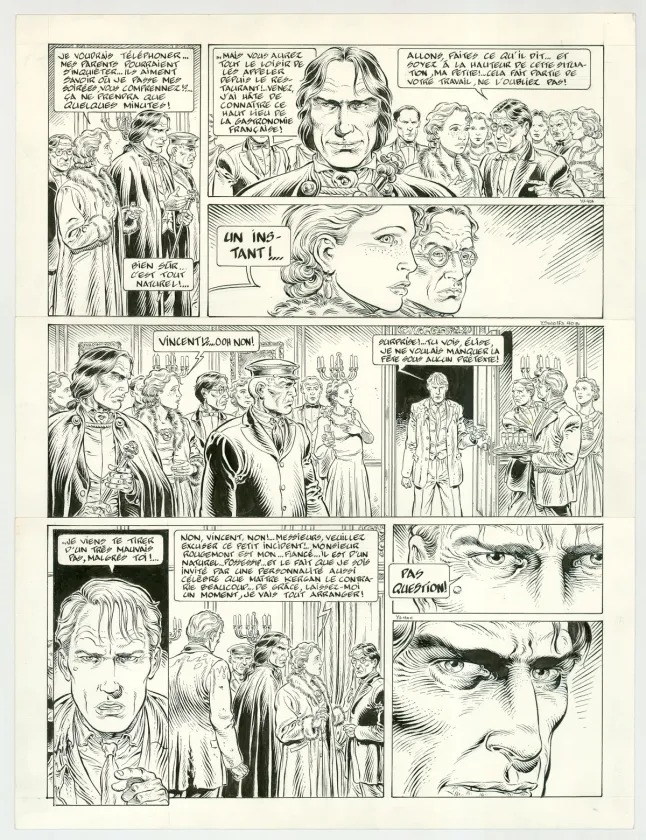 Planche noir et blanc, Le Prince de la Nuit, Pleine lune (T.3), Yves Swolfs