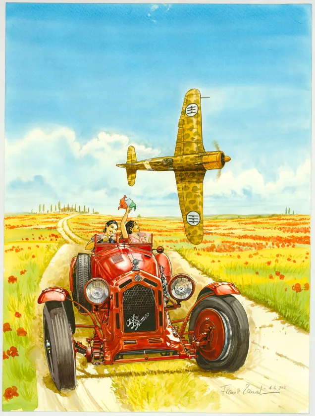 Colored illustration, Franz Zumstein