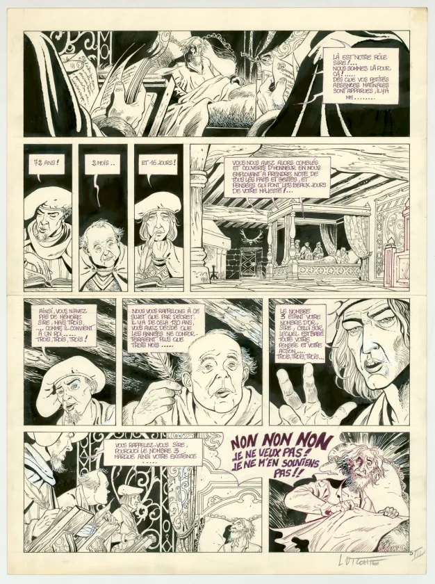 Black and white original page, Balade au bout du monde, Le Bâtard (T.3), Laurent Vicomte