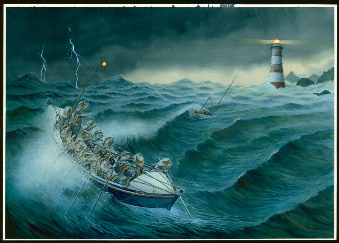 Colored illustration, Christopher Dunn