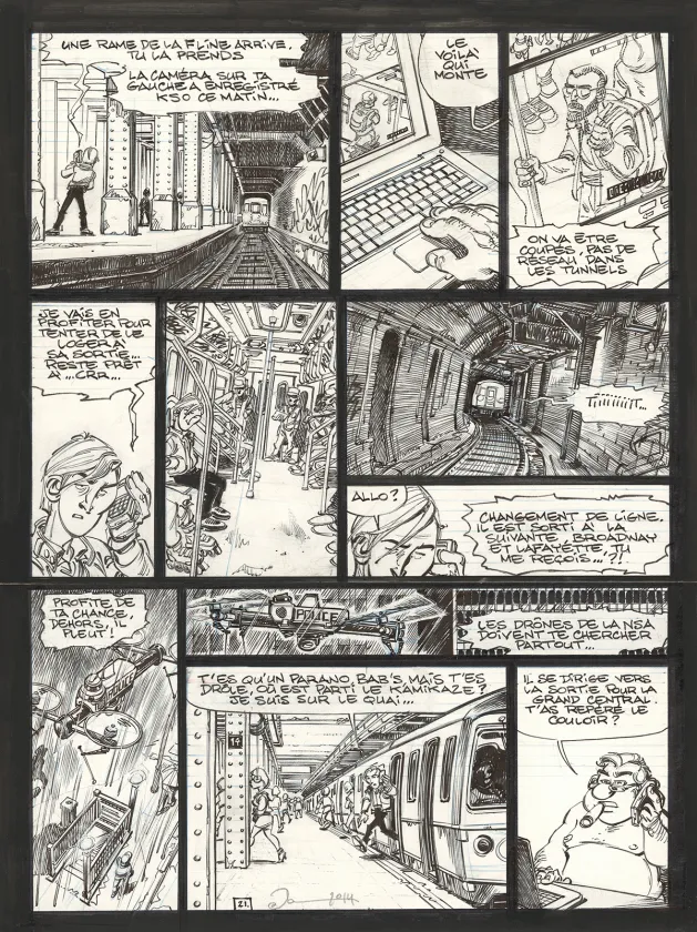Planche noir et blanc, Soda, Résurrection (T.13),  Dan