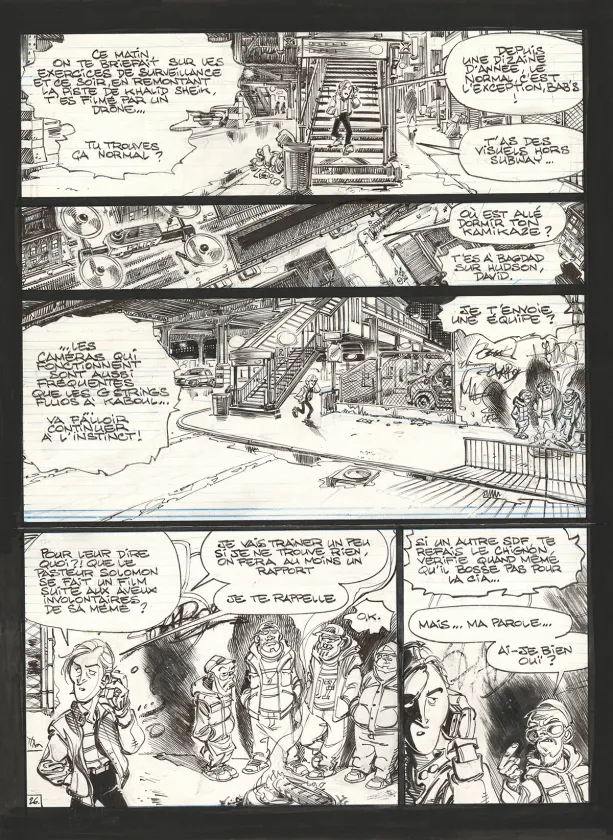 Planche noir et blanc, Soda, Résurrection (T.13),  Dan