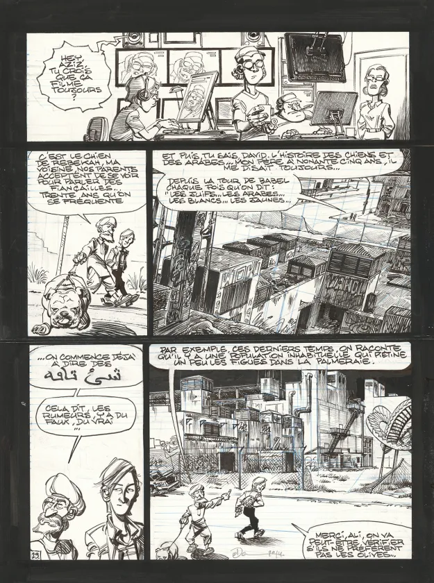 Planche noir et blanc, Soda, Résurrection (T.13),  Dan
