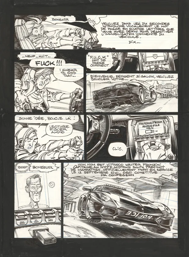 Planche noir et blanc, Soda, Résurrection (T.13),  Dan