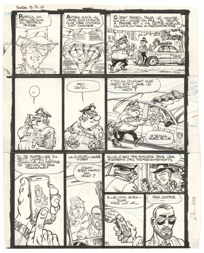 Planche noir et blanc, Soda, Résurrection (T.13),  Dan