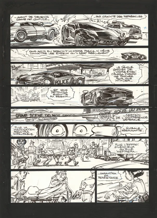 Planche noir et blanc, Soda, Résurrection (T.13),  Dan