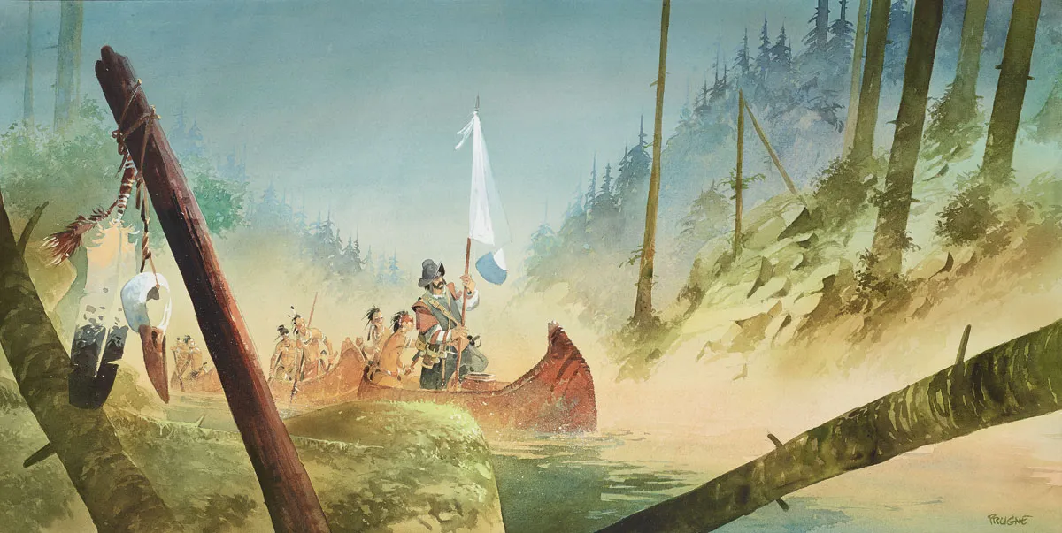 Illustration couleur, Iroquois, Patrick Prugne