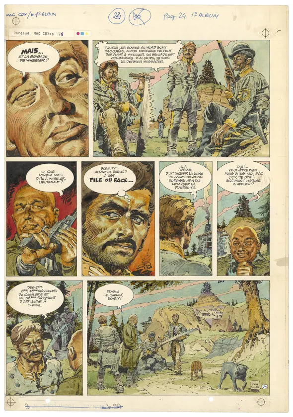 Colored original page, Mac Coy, La Légende d'Alexis Mac Coy (T.1), Antonio Hernandez Palacios