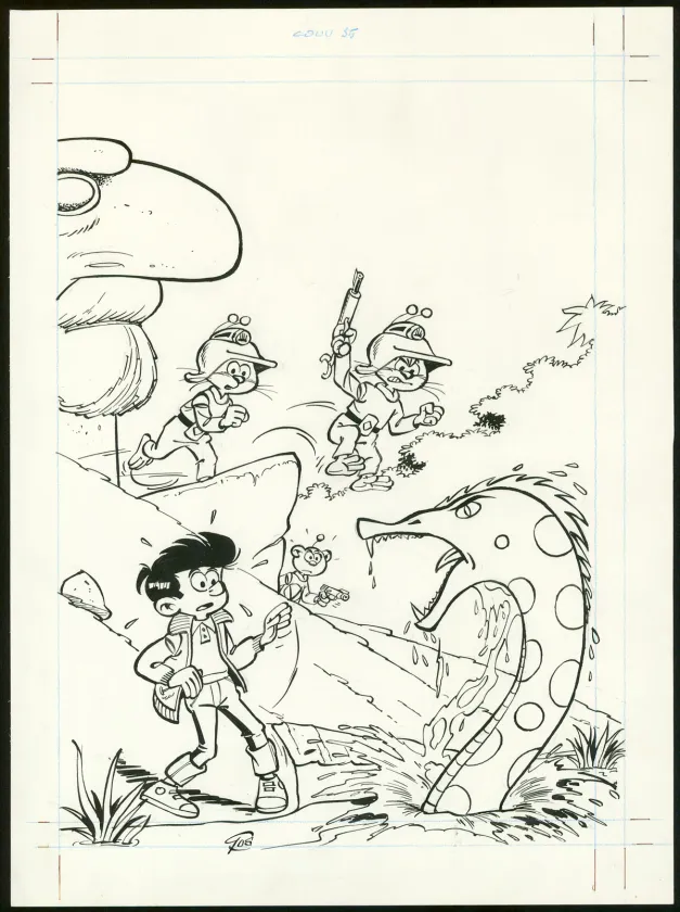 Couverture, Le Scrameustache, L'Antre de Satic (T.35), Roland Gos