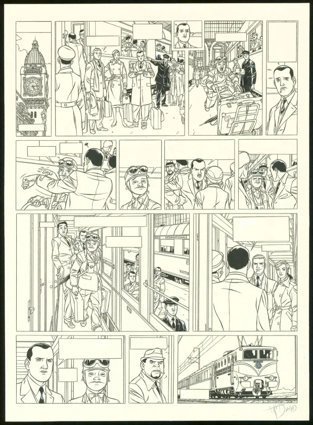 Planche noir et blanc, Kaplan & Masson, Il faut sauver Hitler (T.2), Jean-Christophe Thibert