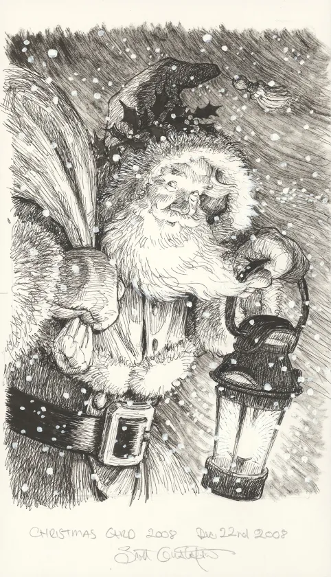 Illustration noir et blanc, Scott Gustafson
