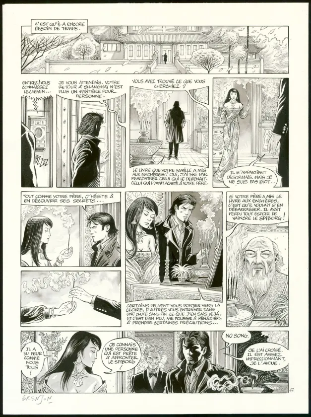 Planche couleur, Niklos Koda, No Song (T.13), Olivier Grenson