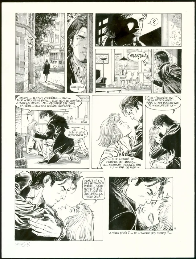Planche couleur, Niklos Koda, Le Dernier masque (T.15), Olivier Grenson