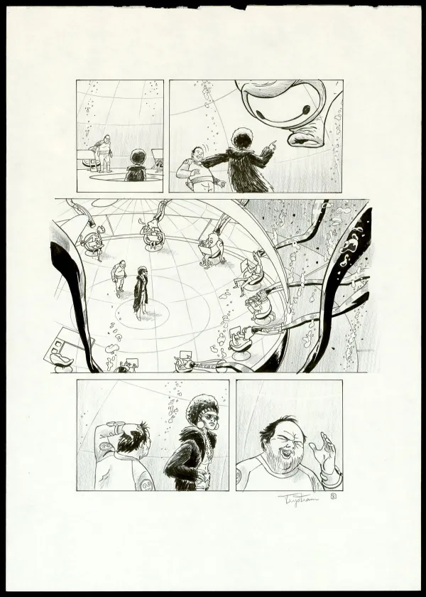 Planche noir et blanc, Infinity 8, Guérilla symbolique (T.4), Martin Trystram