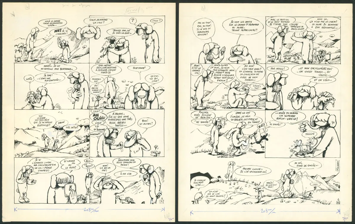 Black and white original page, Le Génie des alpages , Le génie des alpages (T.1),  F'murr