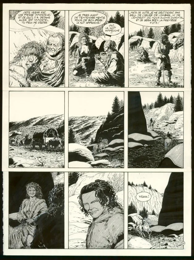 Black and white original page, Celui-là, Claude Auclair