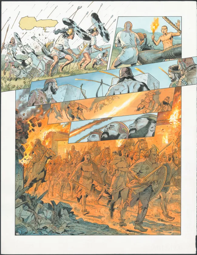 Planche couleur, Reconquêtes, Le Piège Hittite (T.2), François Miville-Deschênes