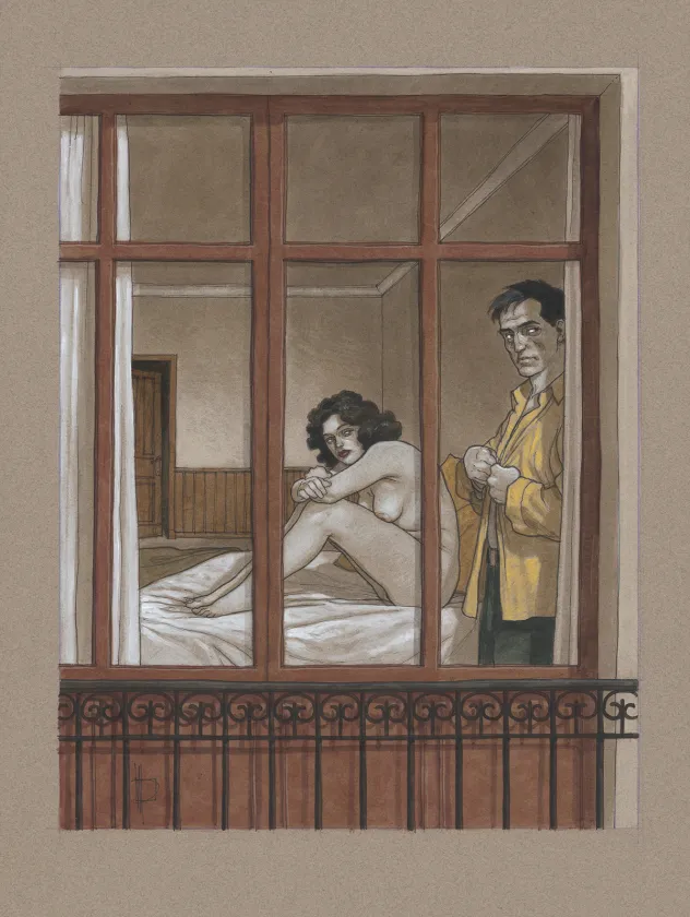 Colored illustration, Après l’amour - Venin de femmes, Miguelanxo Prado