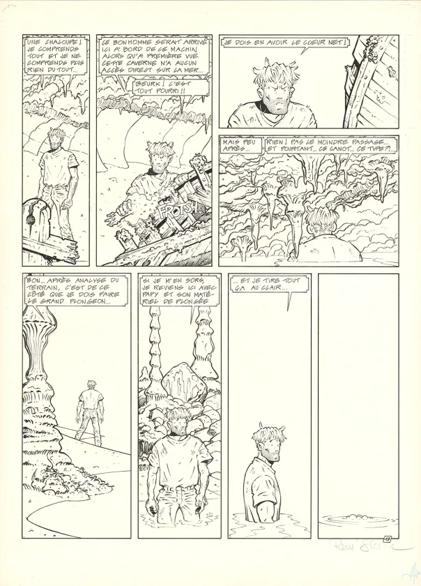 Planche noir et blanc, Adler, Black Bounty (T.5), René Sterne