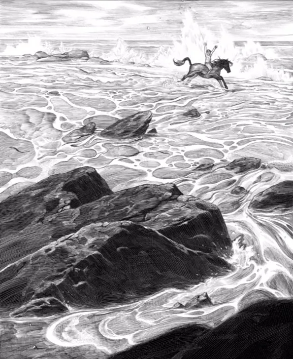 Black and white illustration, Nicolas Delort