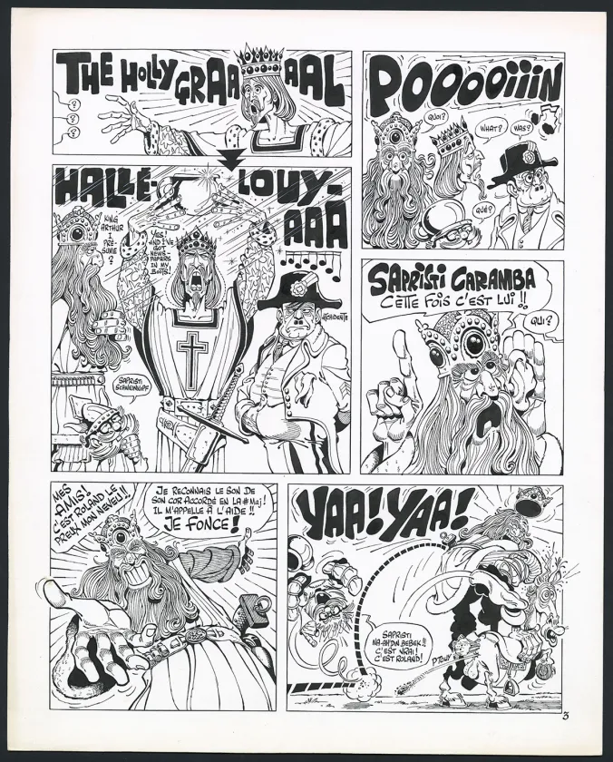 Planche noir et blanc, Rhâ-Gnagna, Tome 1 (T.1), Marcel Gotlib