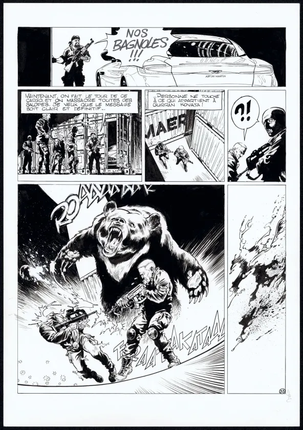 Black and white original page, Le Chant des Runes, Les Oubliés de l'Autre monde (T.3), Jean Charles Poupard