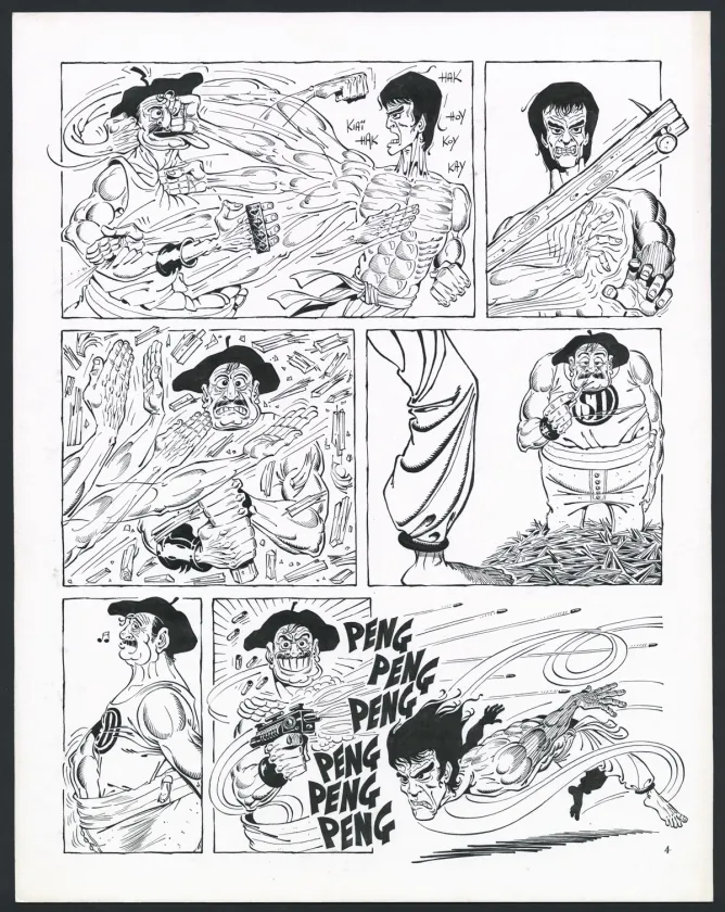 Planche noir et blanc, Rhâ-Gnagna, Tome Deux (T.2), Marcel Gotlib