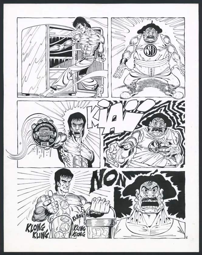 Planche noir et blanc, Rhâ-Gnagna, Tome Deux (T.2), Marcel Gotlib