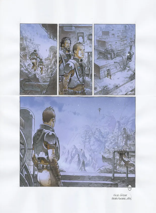 Colored original page, On Mars, Un Monde nouveau (T.1),  Grun