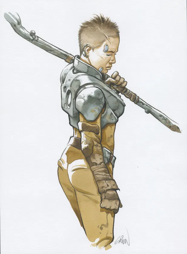 Illustration couleur, On Mars, Un Monde nouveau (T.1),  Grun