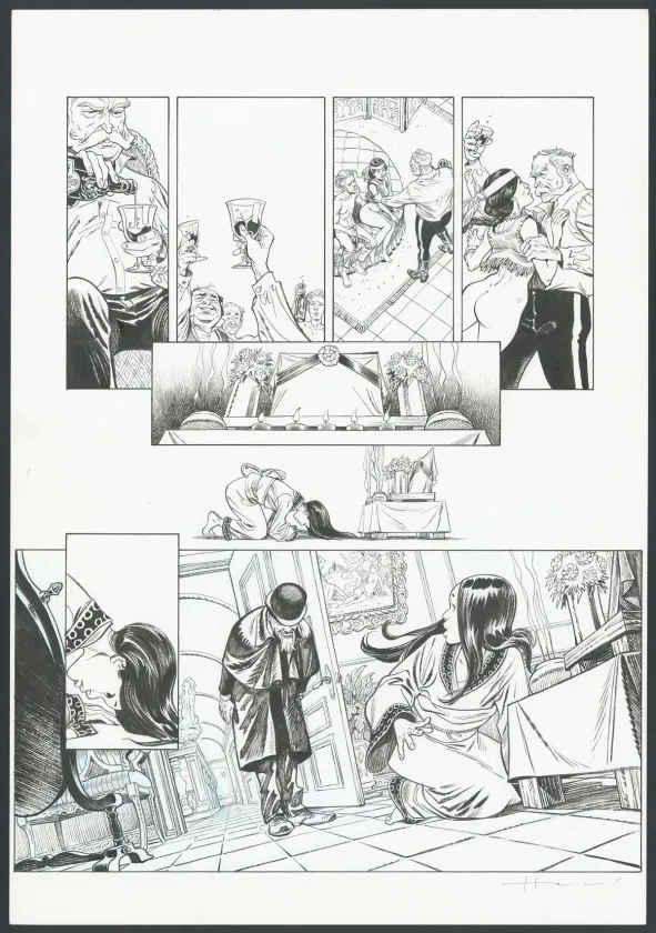 Planche noir et blanc, Shi, Le Roi démon (T.2), Josep Homs