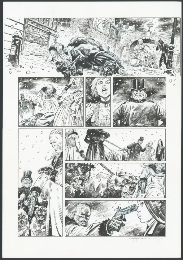 Planche noir et blanc, Shi, Le Roi démon (T.2), Josep Homs
