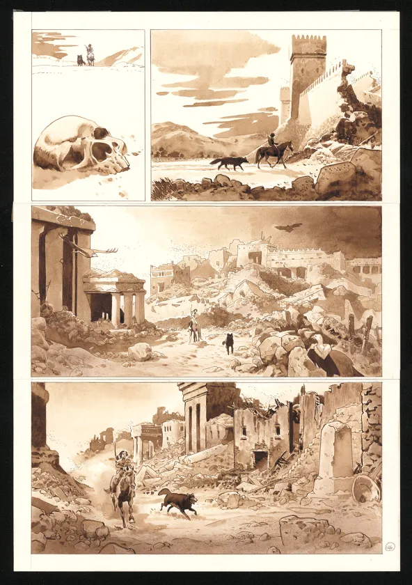 Planche couleur, Le Cœur des Amazones, Christian Rossi
