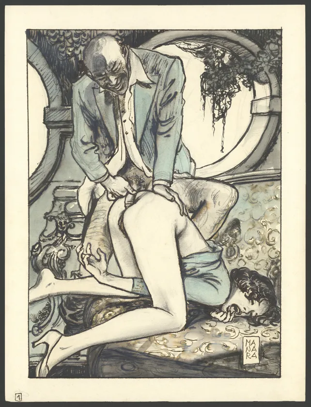 Colored illustration, Milo Manara