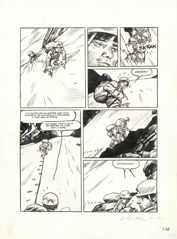 Planche noir et blanc, Ailefroide, altitude 3954, Jean-Marc Rochette
