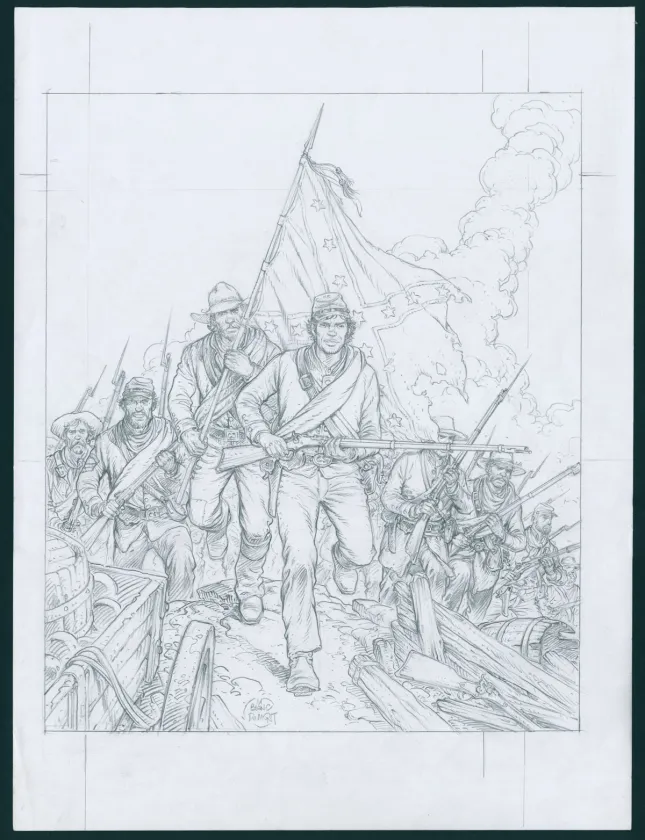 Sketch, La Jeunesse de Blueberry, Gettysburg (T.20), Michel Blanc-Dumont