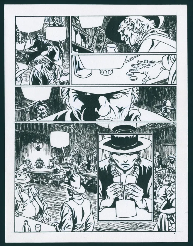 Planche noir et blanc, Loup de Pluie, Loup de pluie  (T.1), Ruben Pellejero