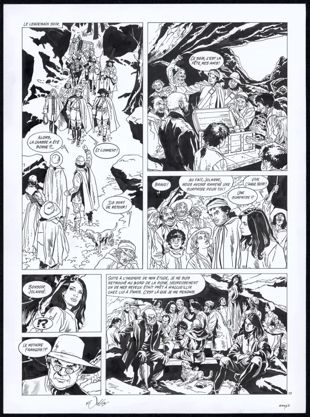 Planche noir et blanc, Rani, Brigande (T.2), Francis Vallès