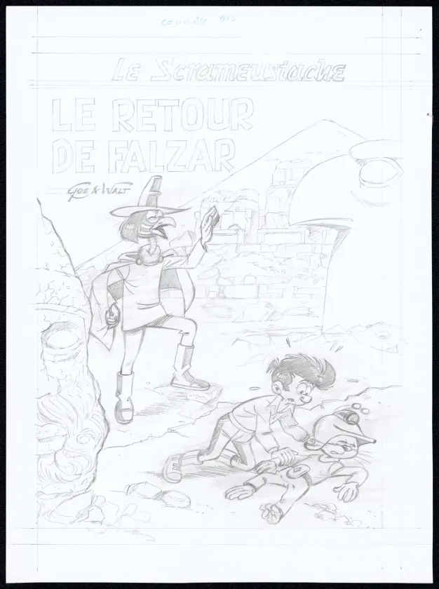 Cover project, Le Scrameustache, Le retour de Falzar (T.34),  Gos / Walt