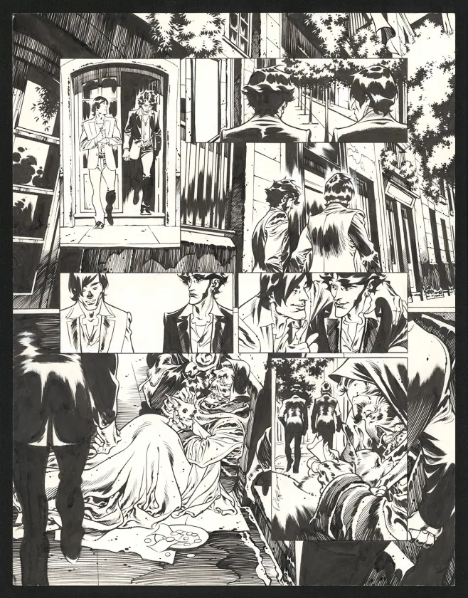 Planche noir et blanc, Jazz Maynard, Live in Barcelona (T.7),  Roger