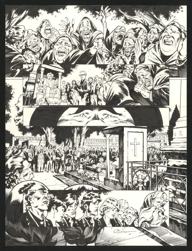 Planche noir et blanc, Jazz Maynard, Live in Barcelona (T.7),  Roger
