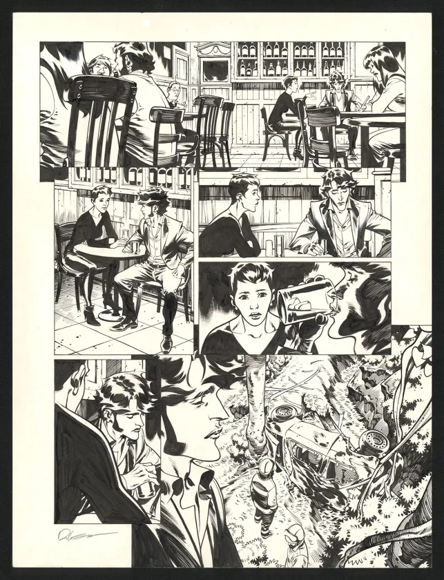 Planche noir et blanc, Jazz Maynard, Live in Barcelona (T.7),  Roger