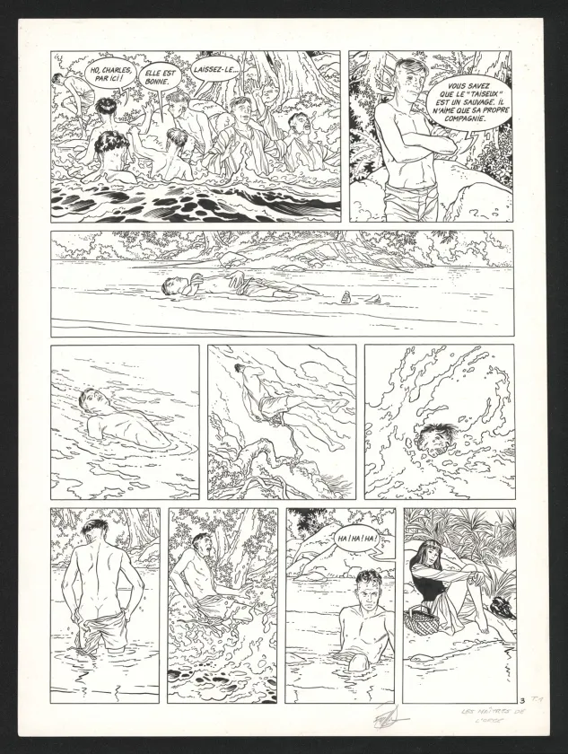 Planche noir et blanc, Les Maîtres de l'orge, Charles, 1854 (T.1), Francis Vallès