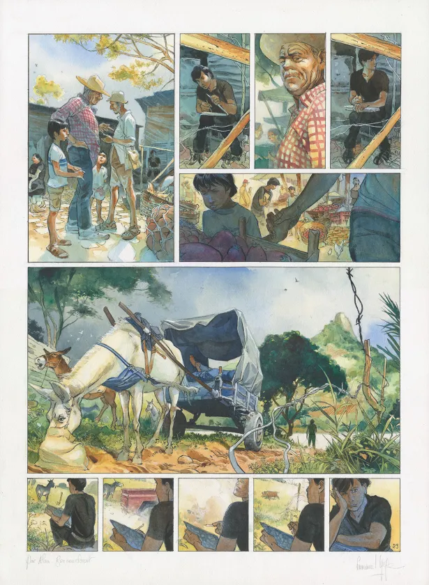 Planche couleur, Muchacho, Emmanuel Lepage