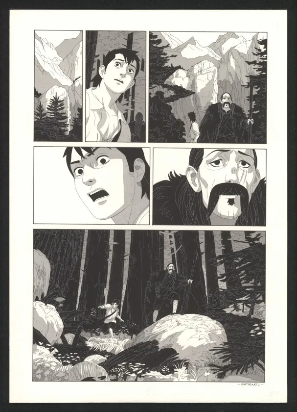 Planche noir et blanc, Les Ogres-Dieux, Le Grand Homme (T.3), Bertrand Gatignol