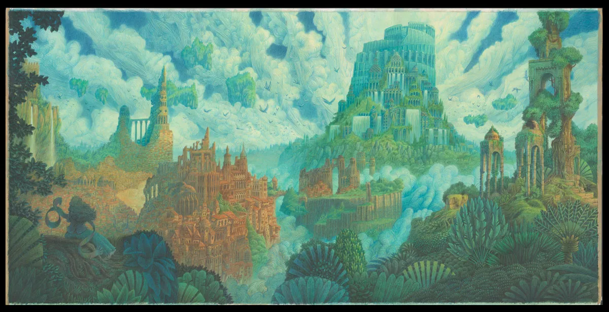 Illustration couleur, La Passe-miroir, Paul Echegoyen